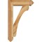 Ekena Millwork Legacy Arts and Crafts Rough Sawn Bracket w/ Offset Brace, Western Red Cedar, 6"W x 20"D x 32"H BKT0604X20X32LEC03RWR - alternate 3